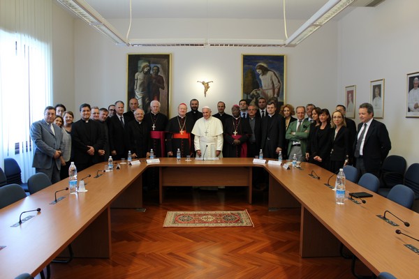 Photo of Staff with Holy Father