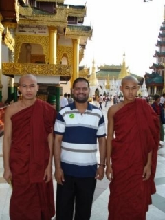 Fr Mascarenhas with Buddhist Monks